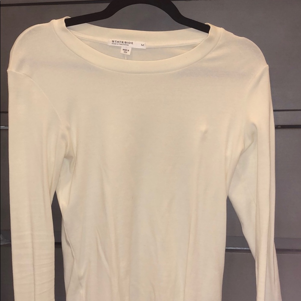 Stateside ivory long sleeve shirt